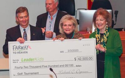Fairway to Heaven Presents 2019 Gift to LeaderKids Fort Worth